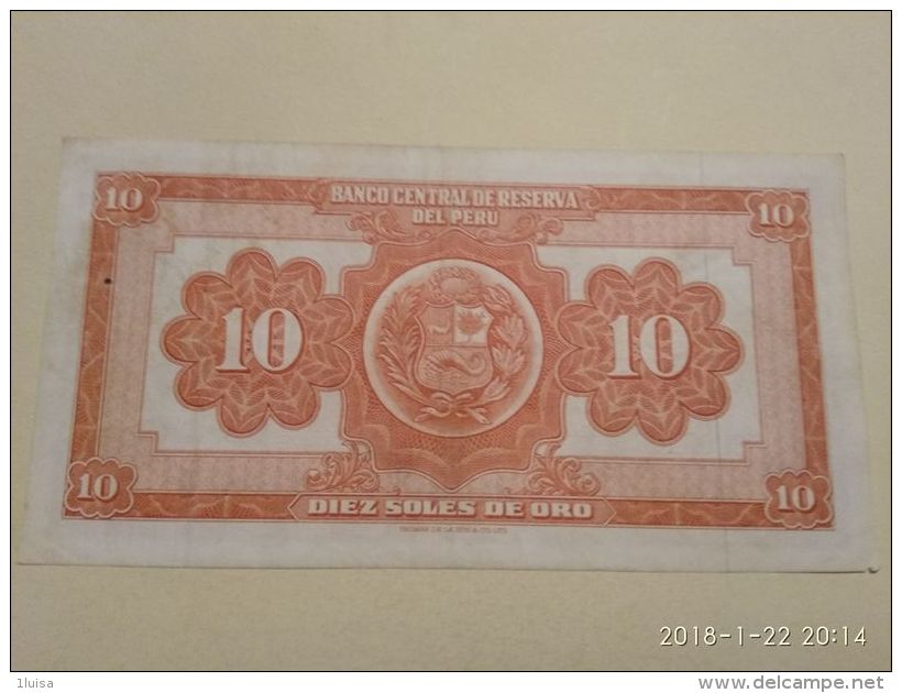 10 Soles 1961 - Perú