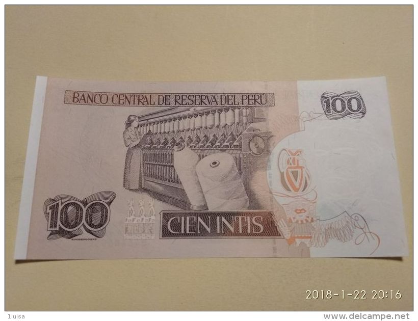 100 Intis 1987 - Perú