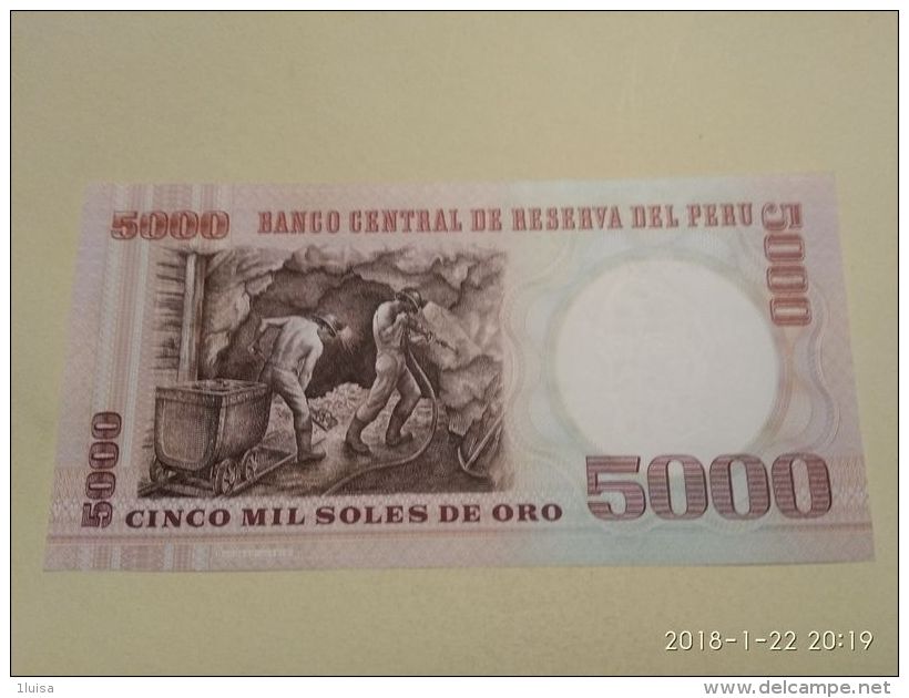 5000 Soles 1985 - Pérou