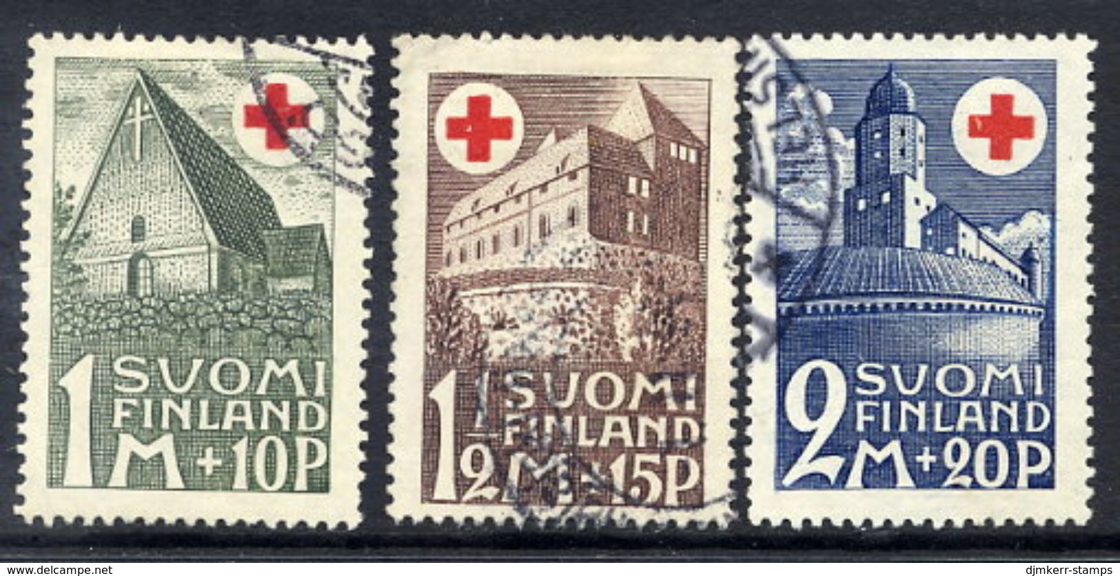 FINLAND 1931 Red Cross Set, Used.  Michel 164-66 - Oblitérés