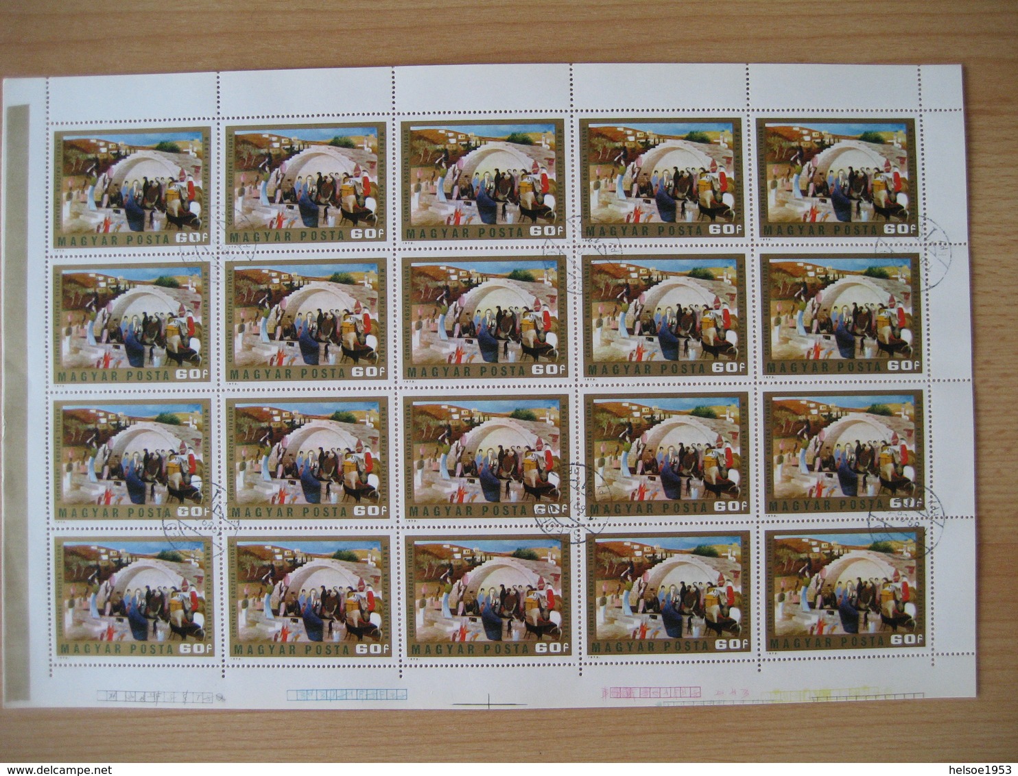 Ungarn 1973- 120. Geburtstag Von Tivadar Koszta Csontvary, Mi. Nr. 2879A Gestempelt - Full Sheets & Multiples