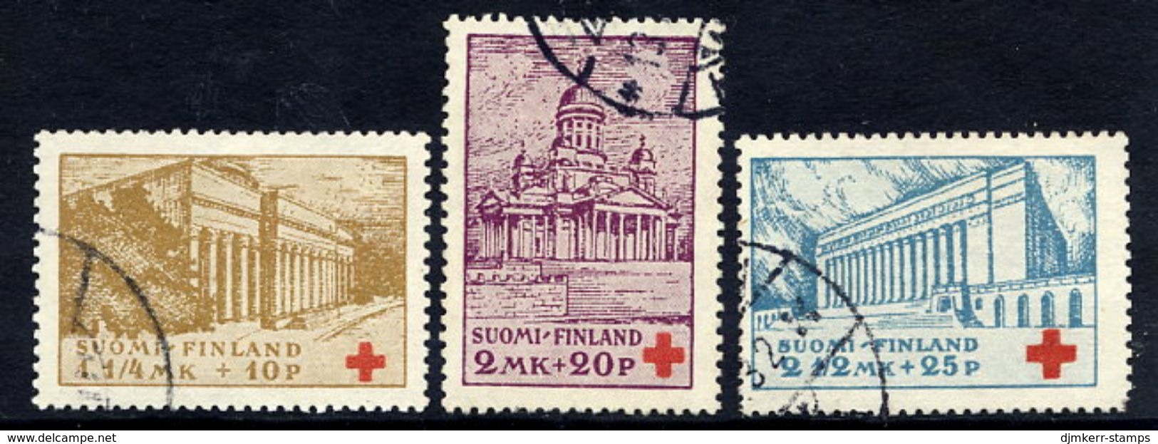 FINLAND 1932 Red Cross, Used.  Michel 173-75 - Used Stamps