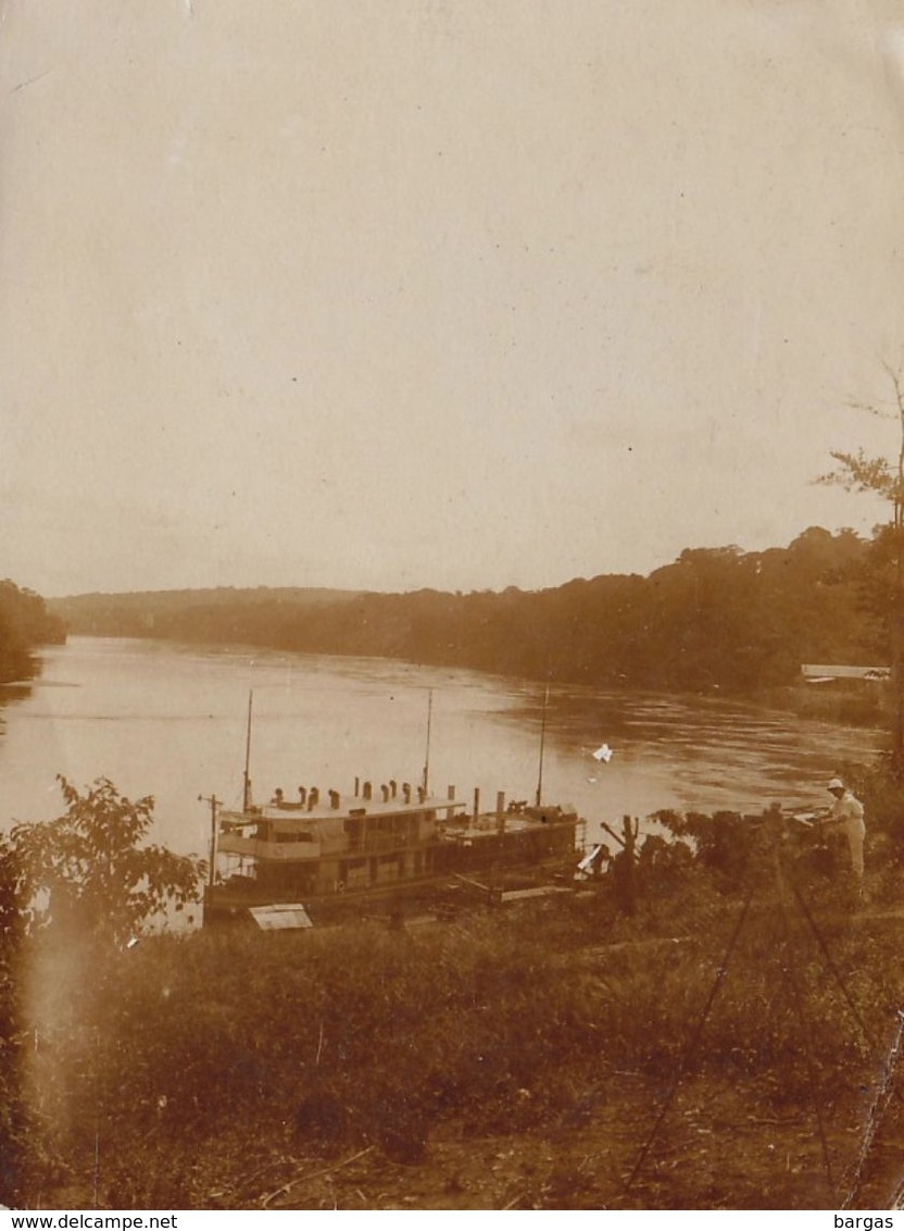 Photo Afrique Congo Bateau Le Maï Munene De La Forminière à Charlesville - Afrique