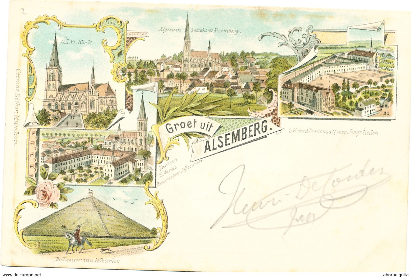 003/30  ALSEMBERG  - Carte-Vue Groet Uit Alsemberg - Vues Multiples - Circulée Poste 1901 - Beersel