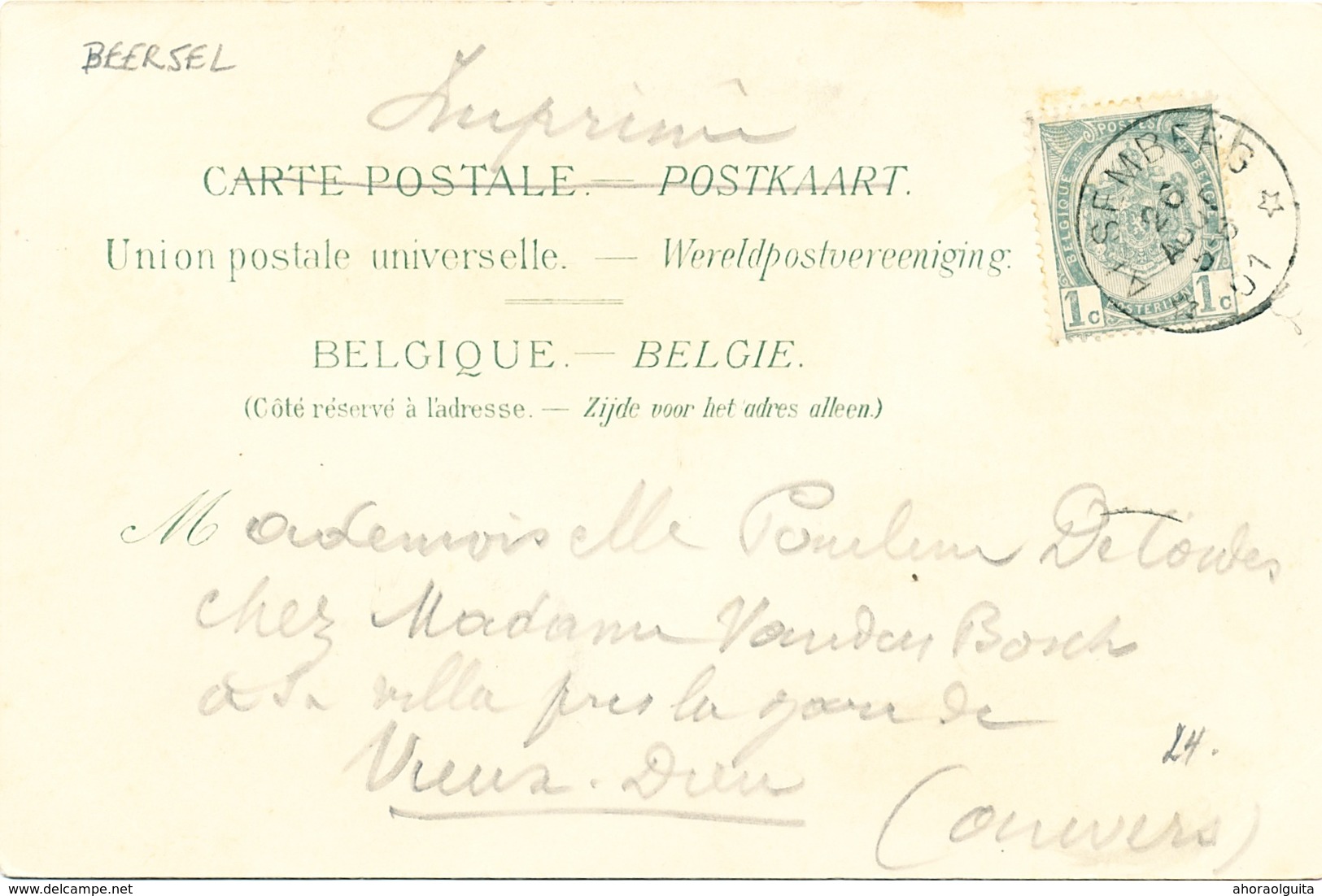 003/30  ALSEMBERG  - Carte-Vue Groet Uit Alsemberg - Vues Multiples - Circulée Poste 1901 - Beersel