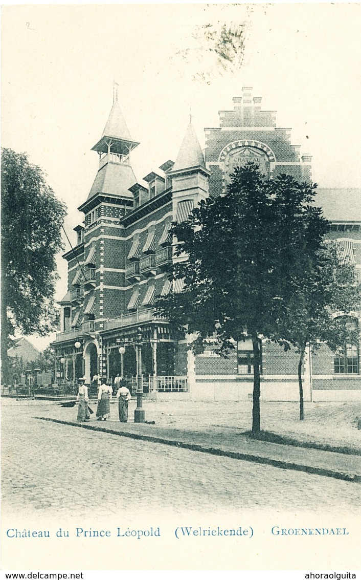 005/30 GROENENDAEL  - Carte-Vue Chateau Du Prince Leopold (Welriekende) -  Circulée Poste 1905 - Höilaart