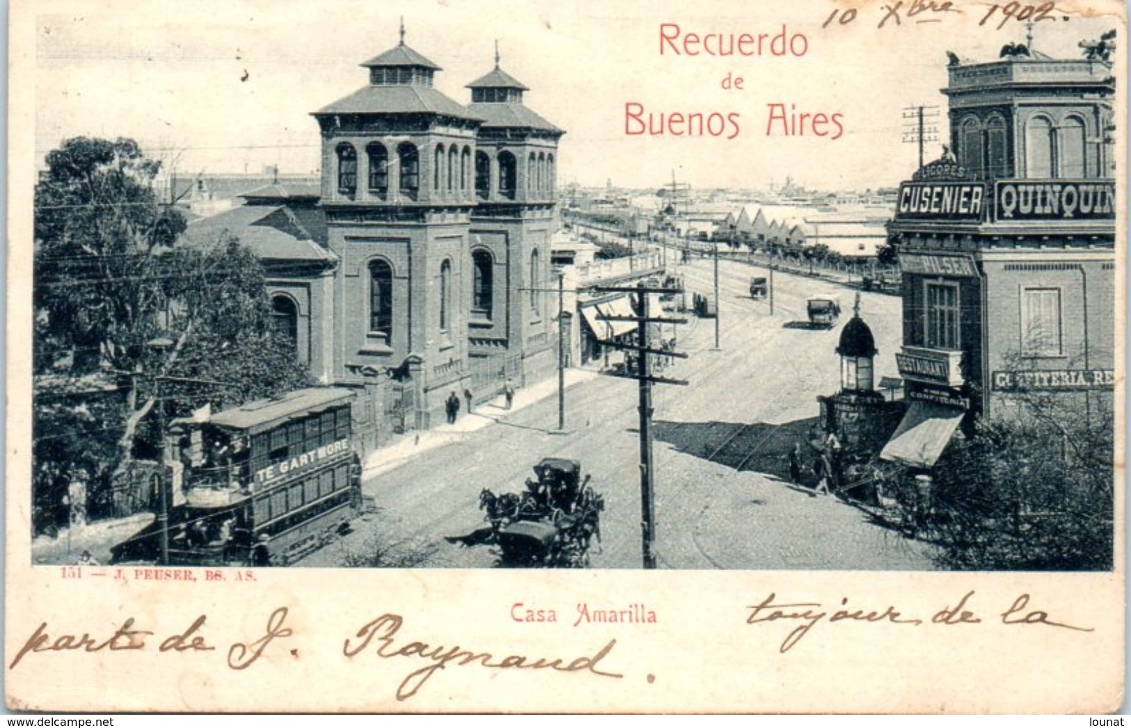 BUENOS AIRES , Rep. Argentina - Casa Amarilla - Recuerdo De Buenos Aires - Argentine