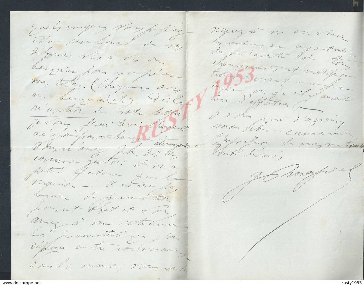 LETTRE DE 1893 ECRITE DE CLERMONT VILLA ANFFLING ? : - Manuscripts