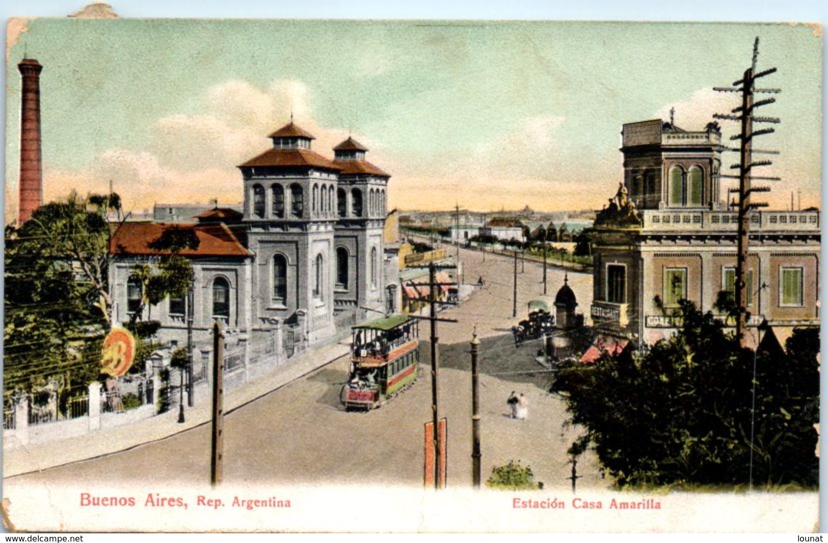 BUENOS AIRES , Rep. Argentina - Estacion Casa Amarilla - Argentine