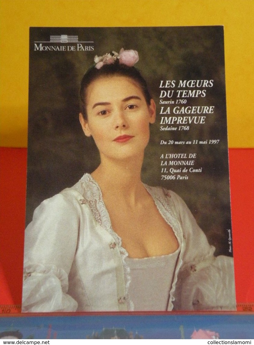 Carte Publicité > Monnaie De Paris > Les Moeurs Du Temps, La Gageure Imprévue (1997) - Monnaies (représentations)