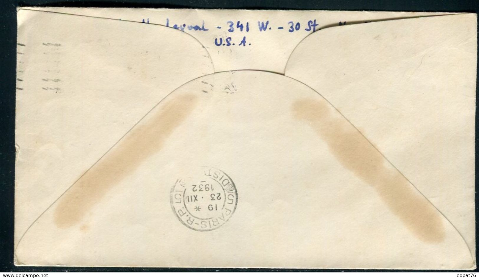 Etats Unis - Enveloppe Souvenir Anniversaire De George Washington En 1932 Pour La France - Ref J 72 - Sobres De Eventos