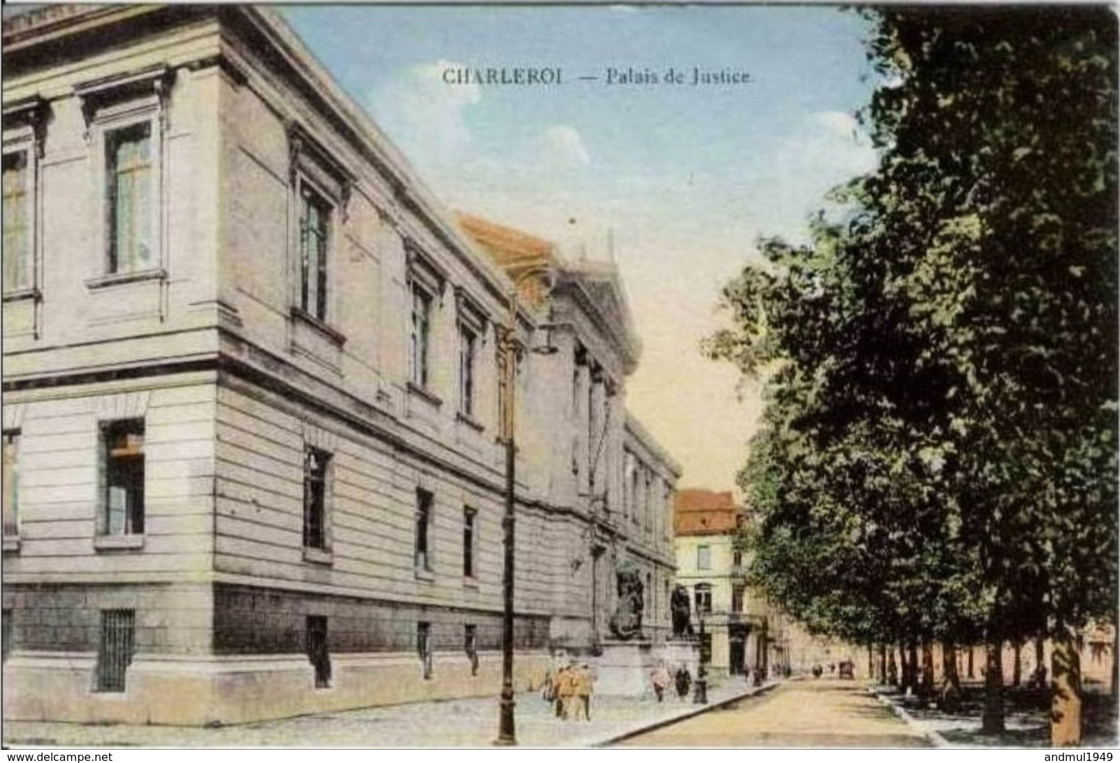 CHARLEROI - Palais De Justice - Oblitération De 1928 - Grand Bazar De La Bourse, Charleroi - Charleroi