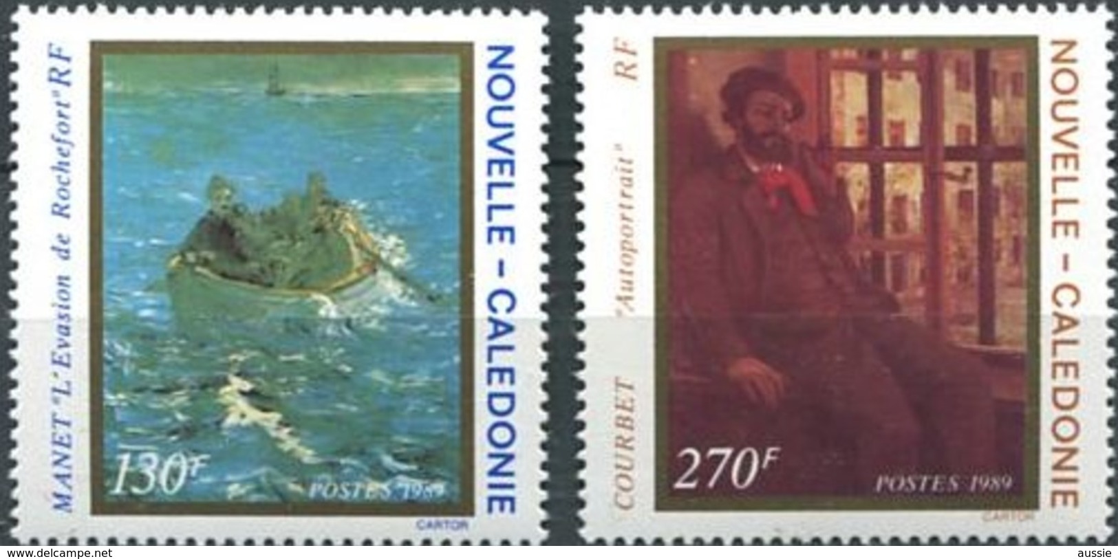 Nouvelle-Calédonie 1989 Yvertn° 585-586 *** MNH Cote 13,10 Euro - Neufs