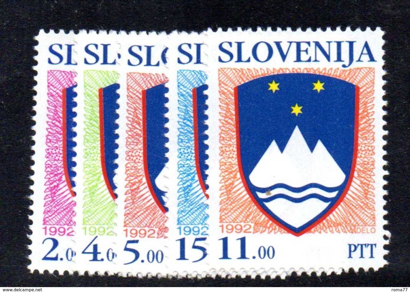 FRZ314 - SLOVENIA 1992 , Serie 13/17   ***  Ordinaria - Slovenia