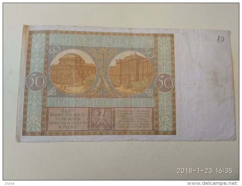 50 Zlotych  1929 - Poland