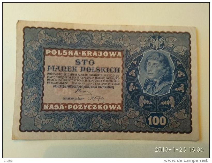 100 Zlotych  1919 - Polonia