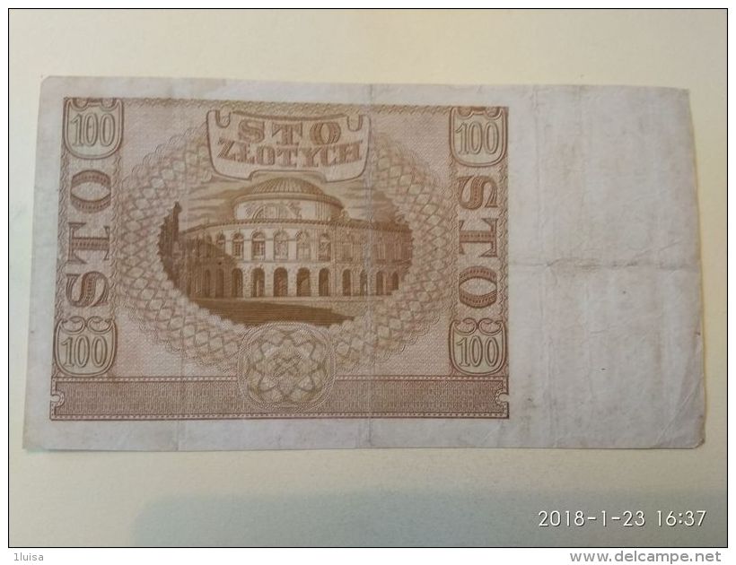 100 Zlotych  1940 - Polonia