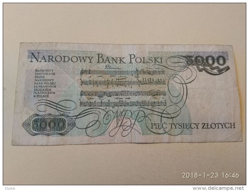 5000 Zlotych 1982 - Polonia