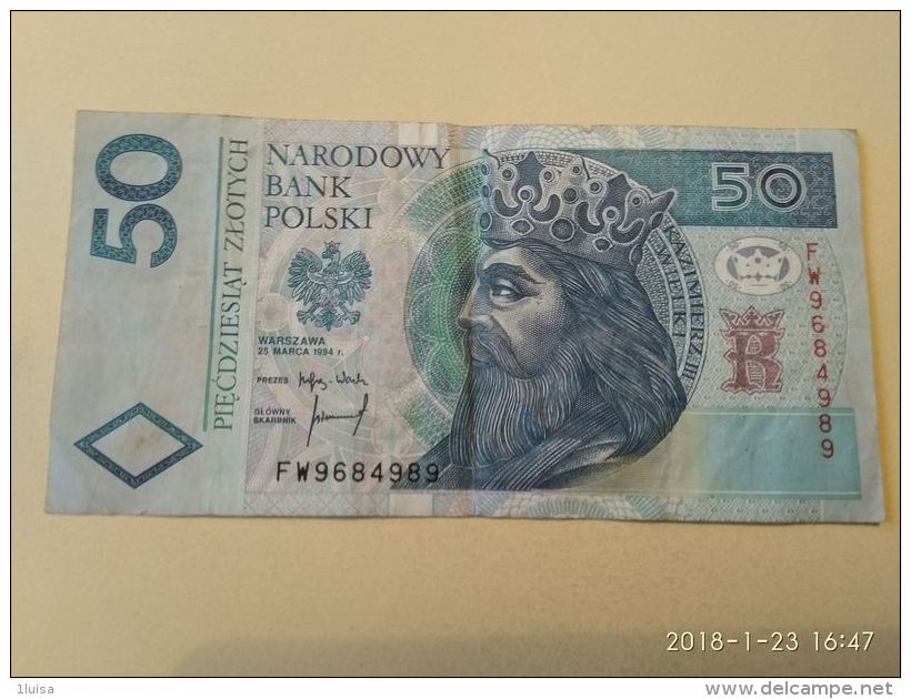 50 Zlotych 1994 - Polonia