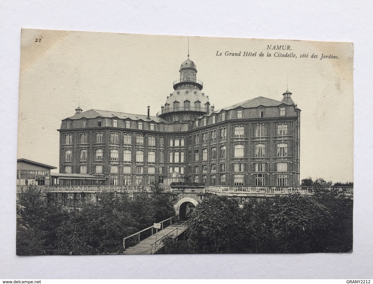 NAMUR « LE GRAND HÔTEL DE LA CITADELLE,Côté Des Jardins Nº 21 » 1908. - Hotels & Restaurants