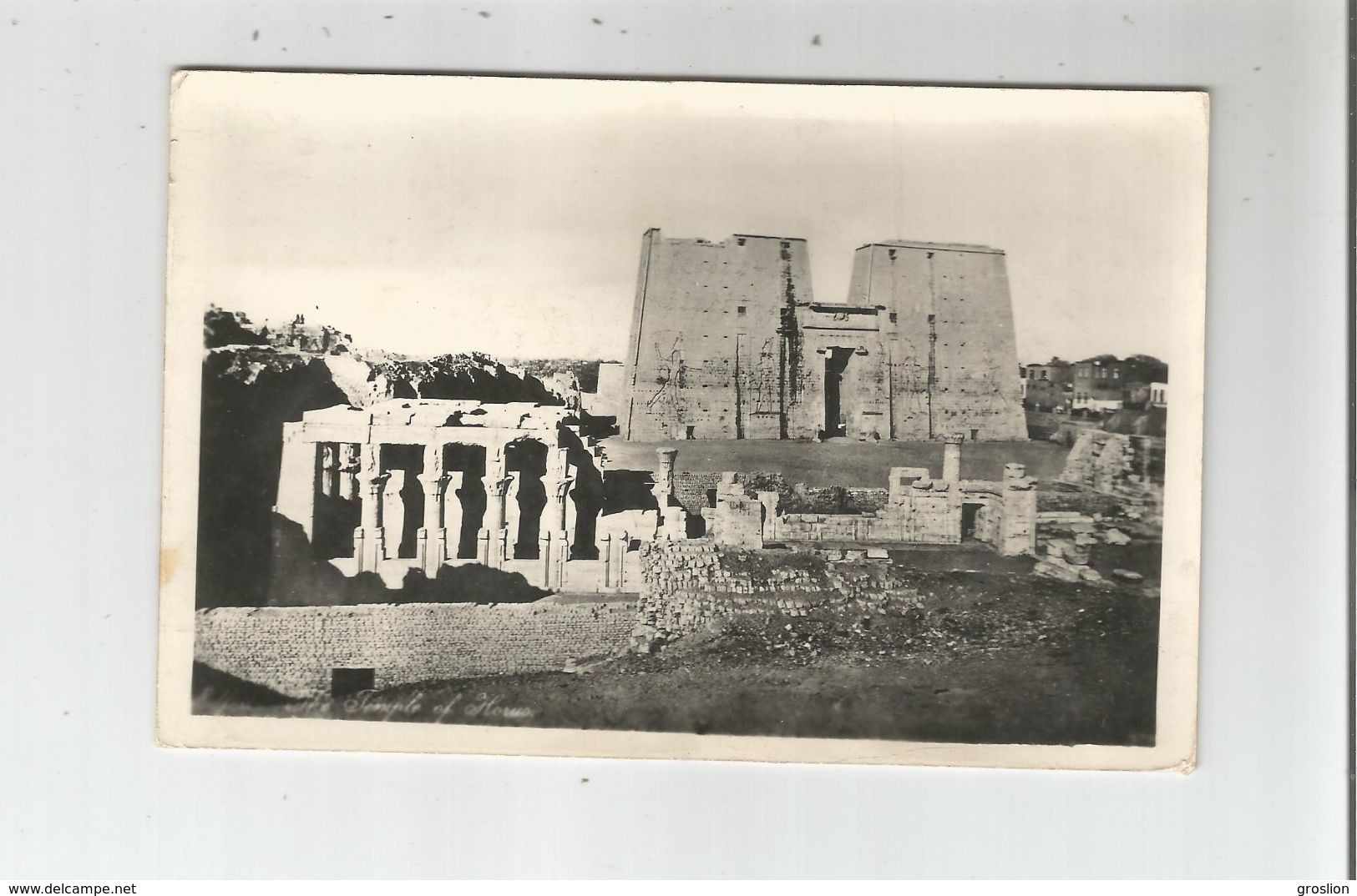 EDFOU (EGYPTE) CARTE PHOTO DU TEMPLE D'HORUS - Idfu
