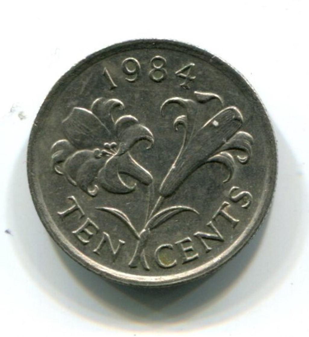 1984 Bermuda 10 Cent Coin - Bermudes