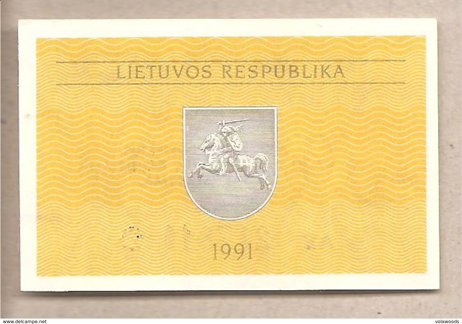 Lituania - Banconota Non Circolata FdS Da 0.20 Talonas P-30 - 1991 - Lituanie