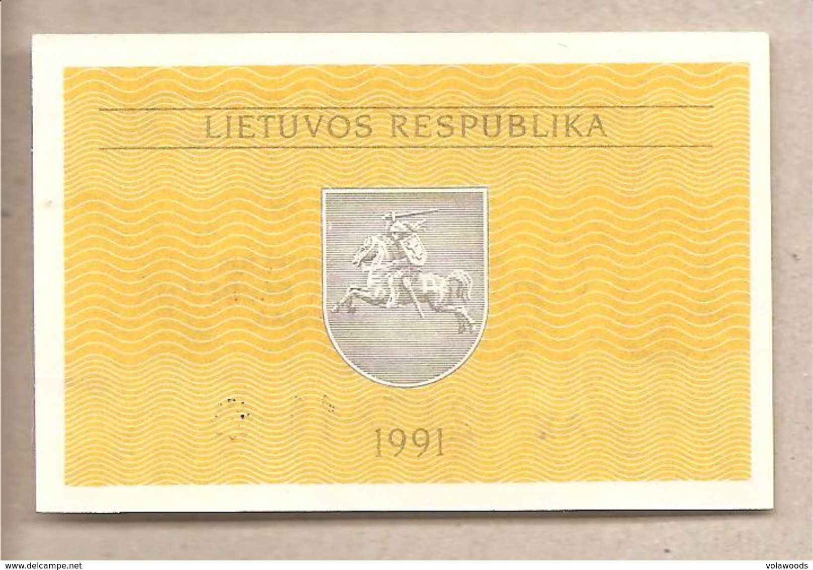 Lituania - Banconota Non Circolata FdS Da 0.20 Talonas P-30 - 1991 - Lituania