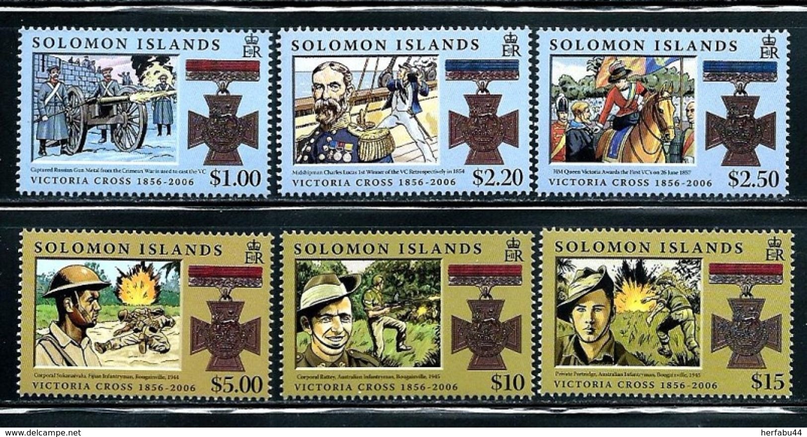 Solomon Islands     "Victoria Cross"     Set     SC# 1056-61      MNH - Salomon (Iles 1978-...)