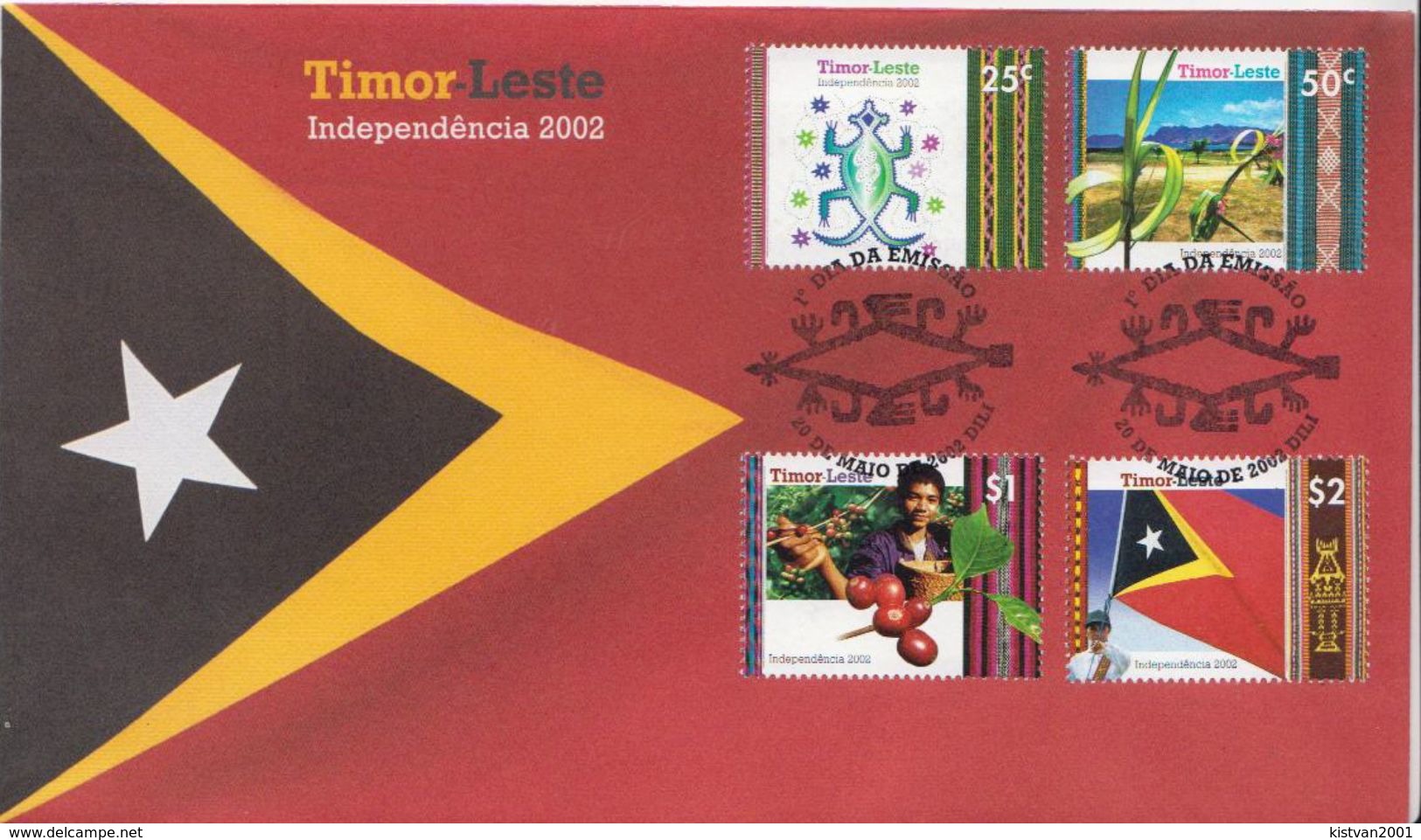 East Timor Independence Set On FDC - East Timor
