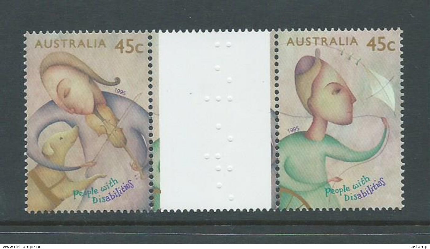 Australia 1995 Disability Gutter Pair MNH - Nuovi