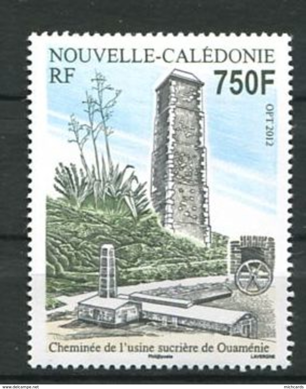 212 NOUVELLE CALEDONIE 2012 - Yvert 1146 - Usine Sucriere Ouamenie - Neuf ** (MNH) Sans Trace De Charniere - Neufs
