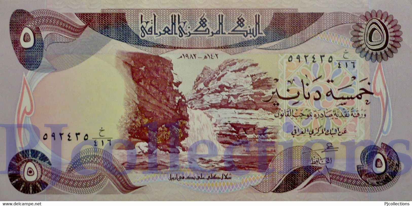 IRAQ 5 DINARS 1982 PICK 70a UNC - Iraq