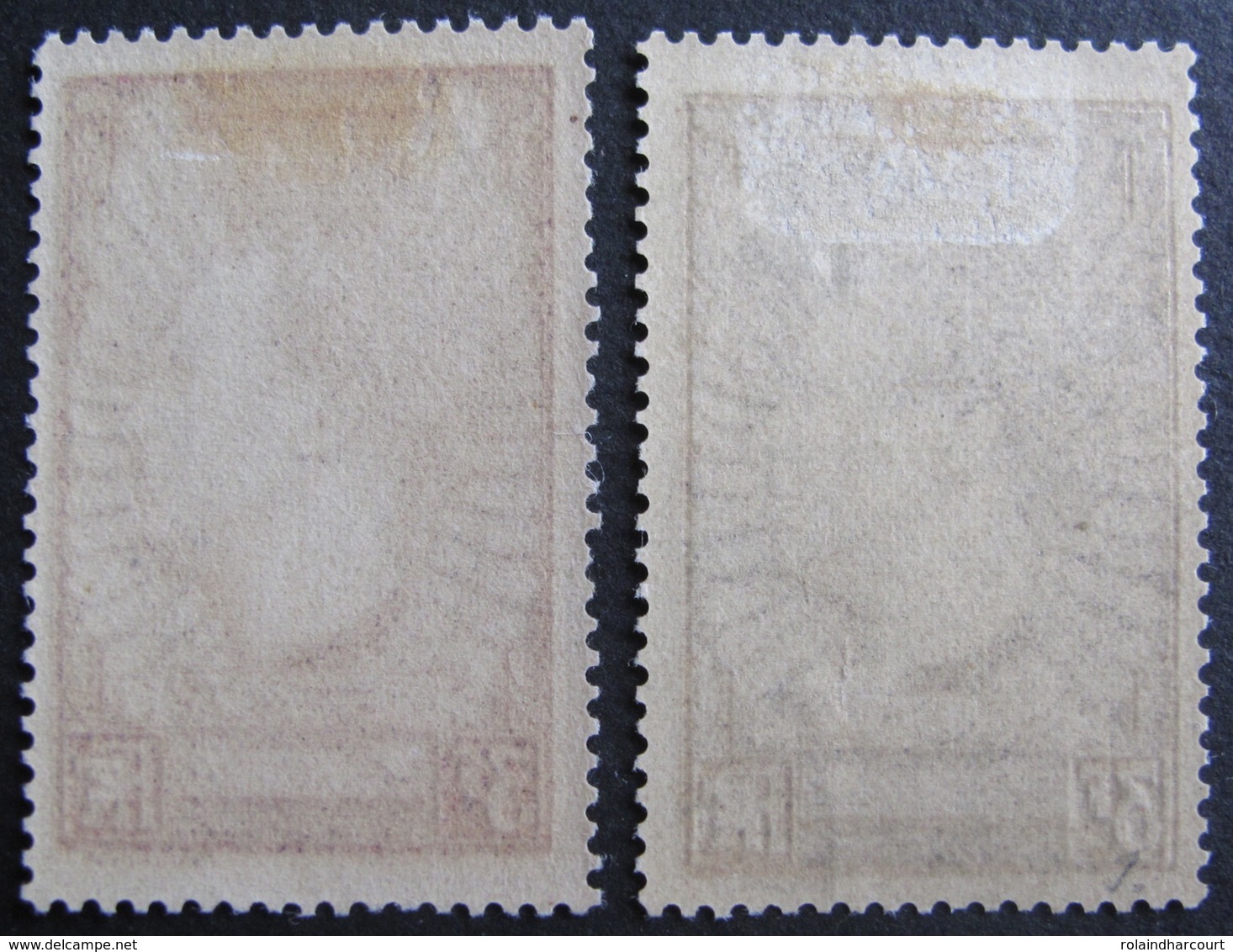 Lot FD/343 - 1937 - MERMOZ - N°338 + N°338b VIOLET-GRIS - TIMBRES NEUFS* - 225,00 € - Unused Stamps