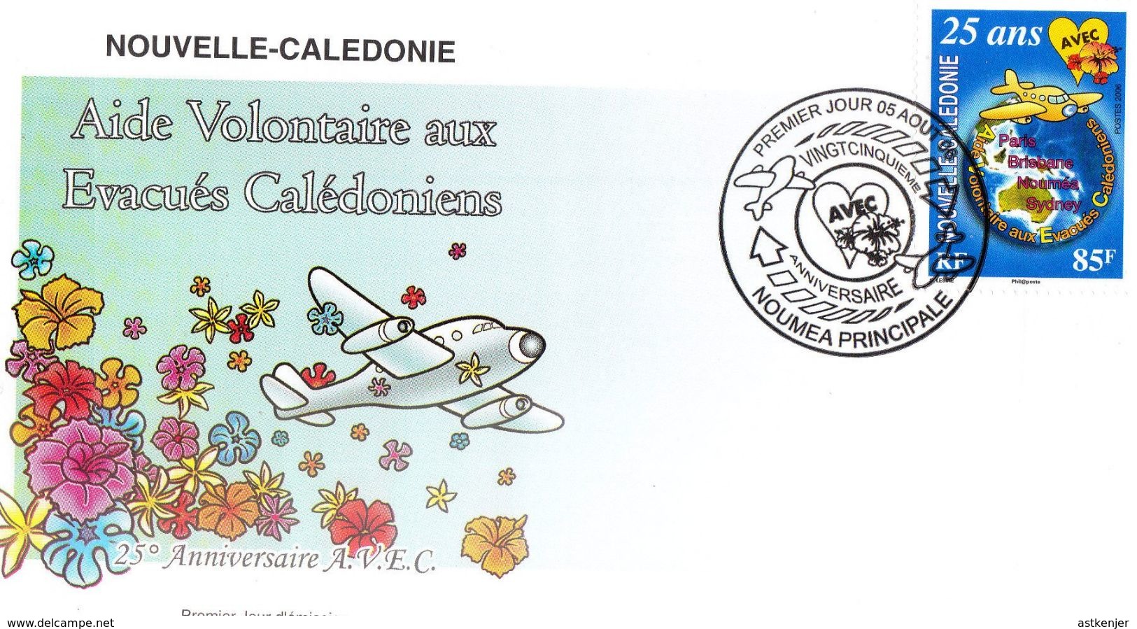 NOUVELLE CALEDONIE - FDC De 2006 N° 985 - Brieven En Documenten