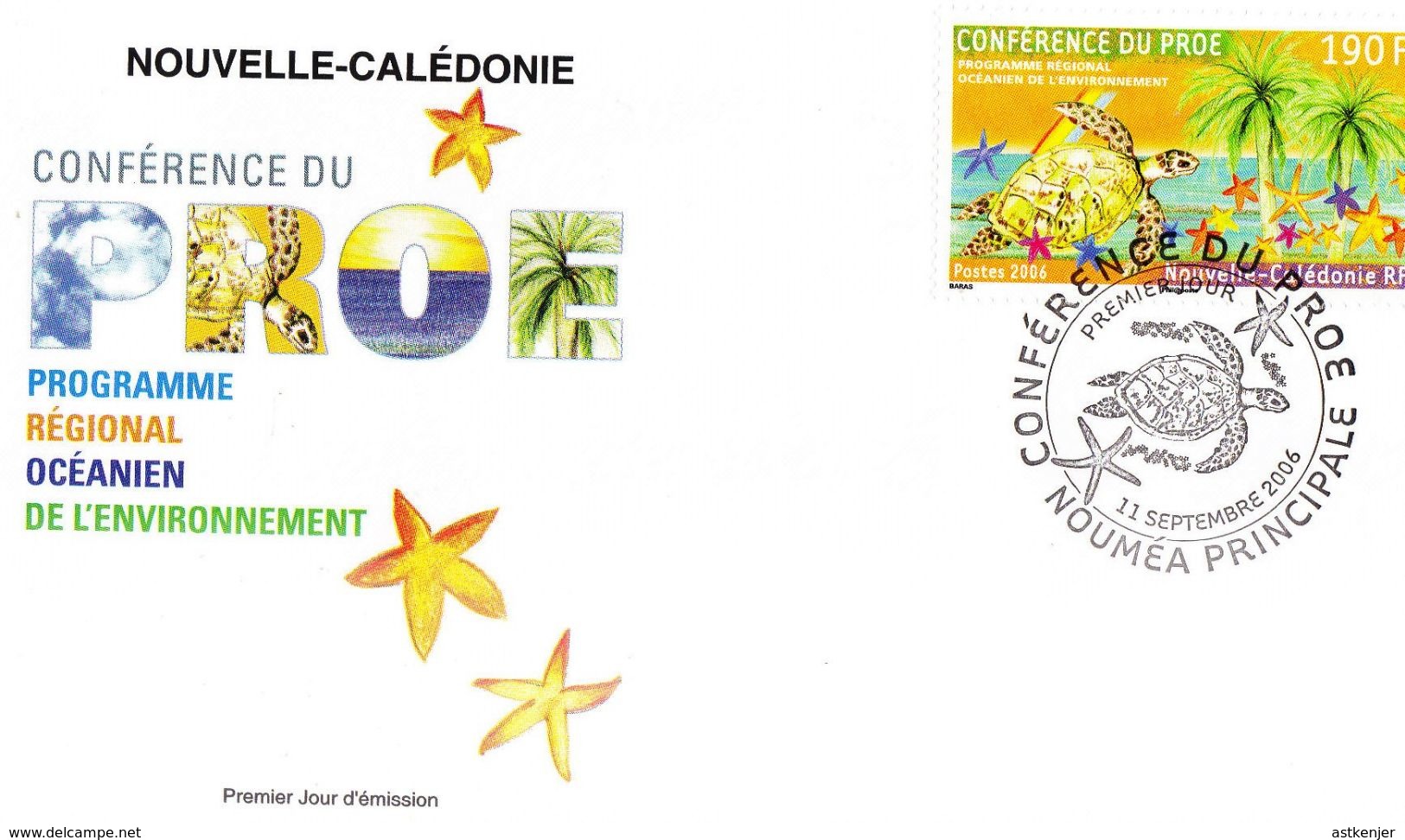 NOUVELLE CALEDONIE - FDC De 2006 N° 986 - Brieven En Documenten