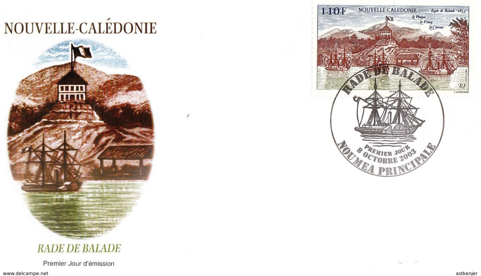 NOUVELLE CALEDONIE - FDC De 2003 N° 906 - Storia Postale