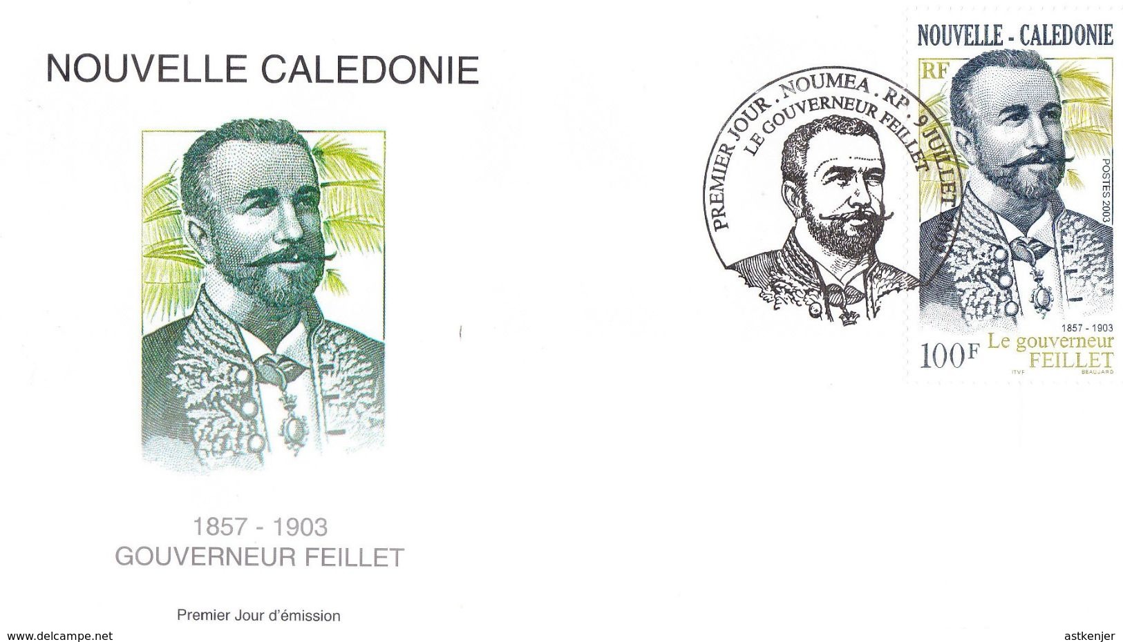 NOUVELLE CALEDONIE - FDC De 2003 N° 901 - Cartas & Documentos