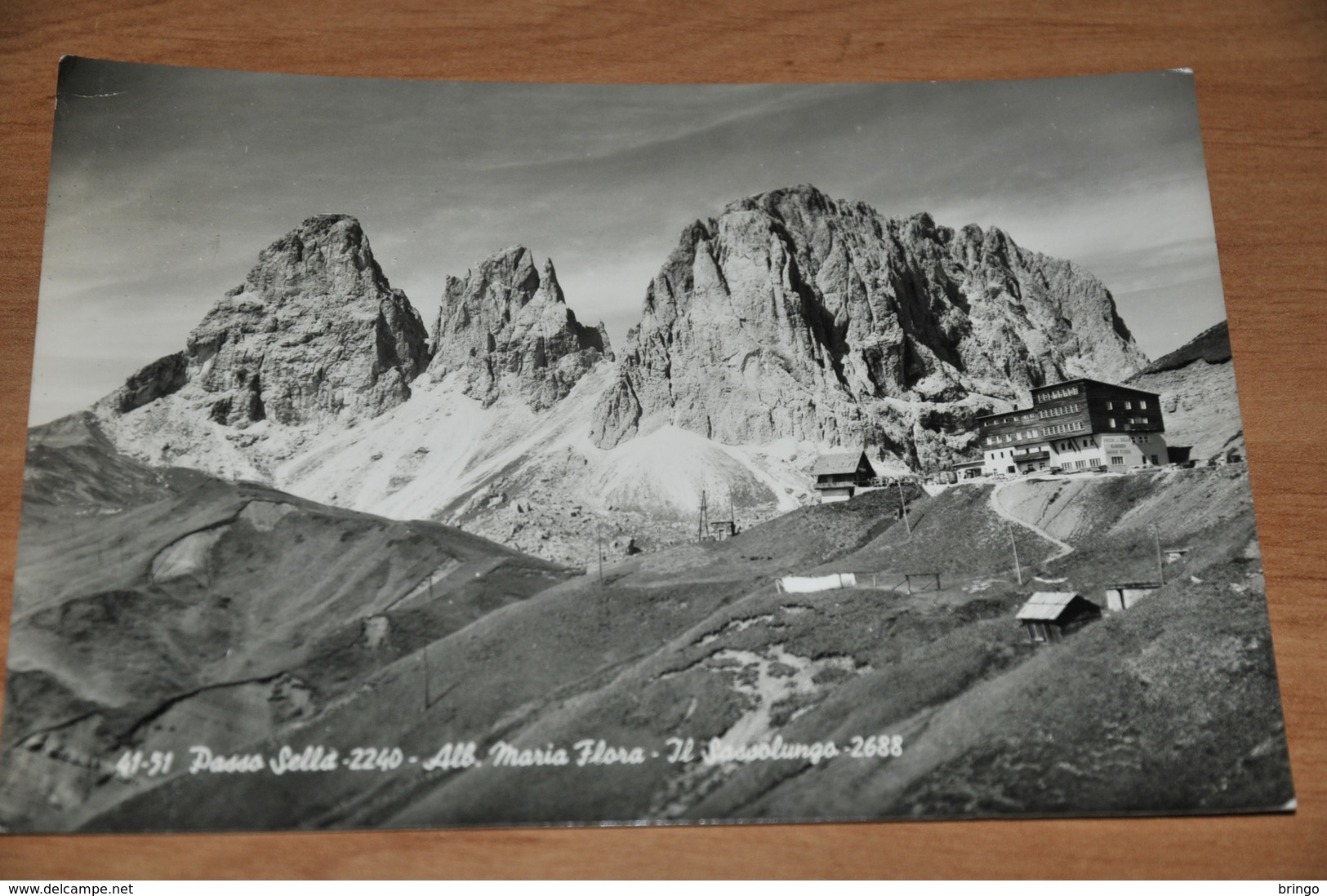 1338- Passo Sella, Il Sassolungo - 1956 - Trento