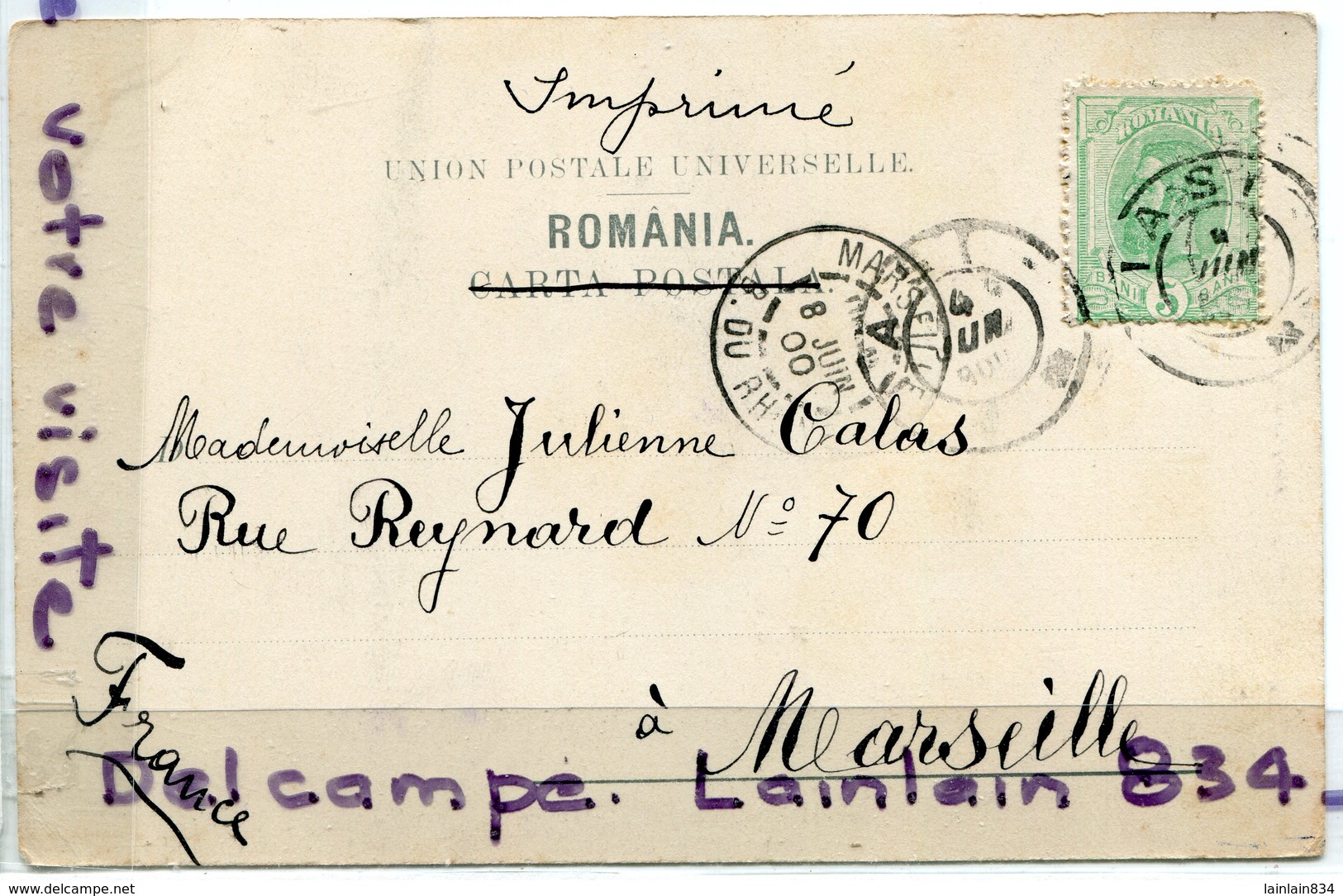 - JASSY -  Roumania, Roumanie, Hala, Animation, Précurseur, écrite, 1900, TBE, Scans. - Romania