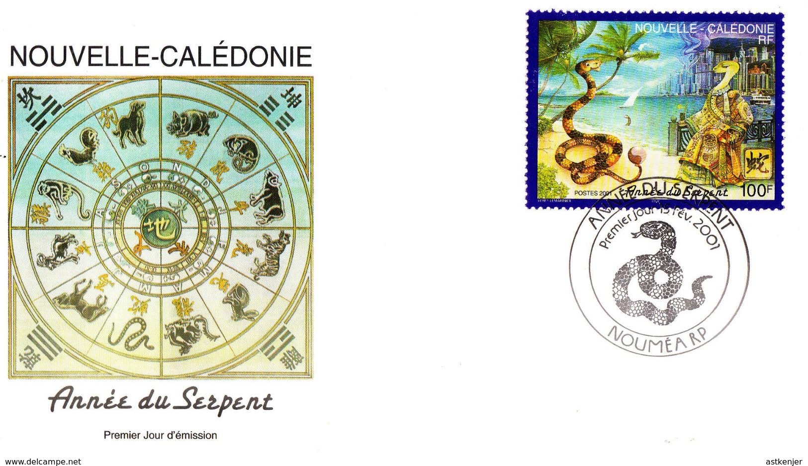 NOUVELLE CALEDONIE - FDC De 2001 N° 838 - Lettres & Documents