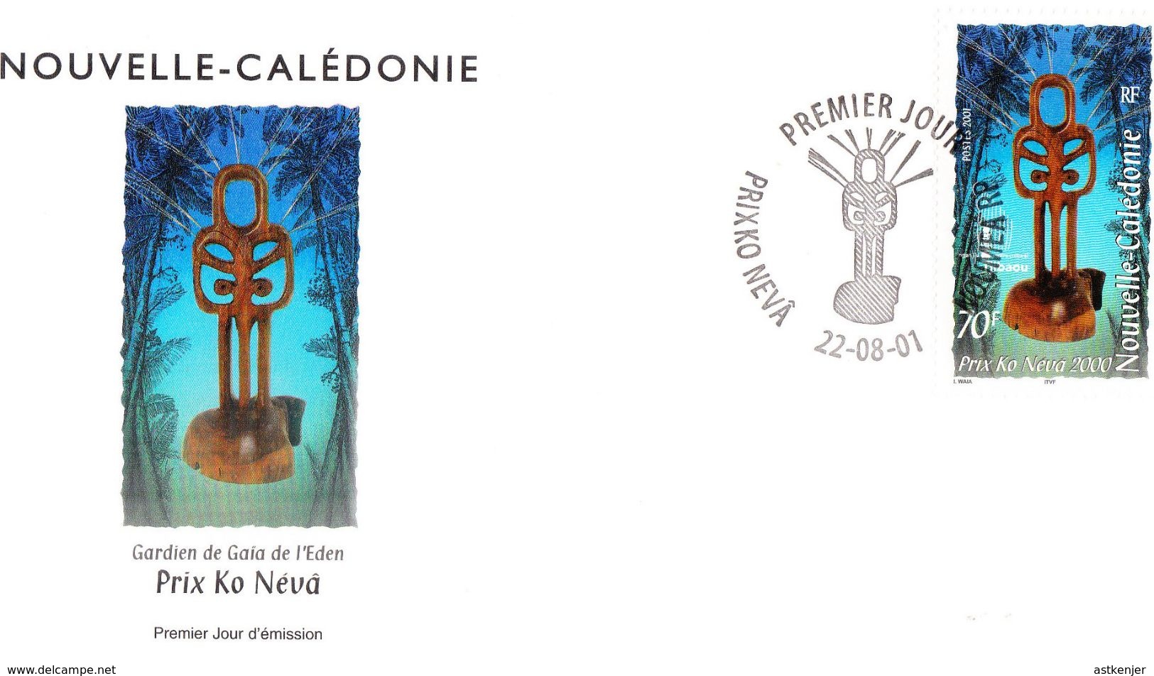 NOUVELLE CALEDONIE - FDC De 2001 N° 847 - Cartas & Documentos