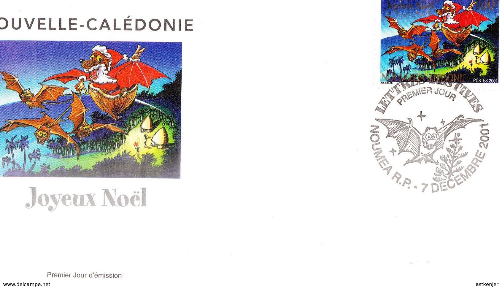 NOUVELLE CALEDONIE - FDC De 2001 N° 860 - Brieven En Documenten