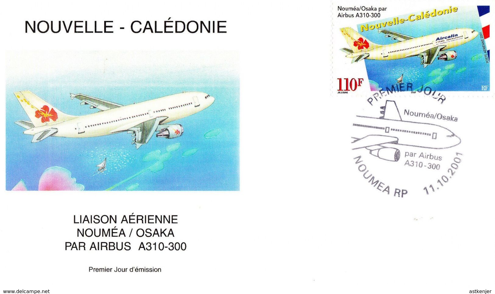 NOUVELLE CALEDONIE - FDC De 2001 N° (non Référencé) - Lettres & Documents