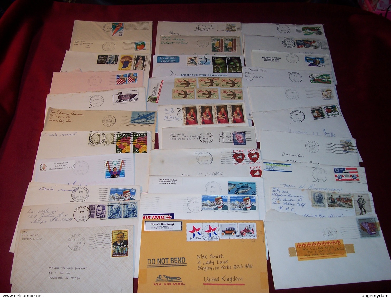 LOT DE + 400 LETTRES DES ETATS UNIS USA