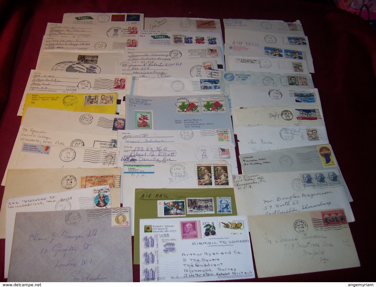 LOT DE + 400 LETTRES DES ETATS UNIS USA