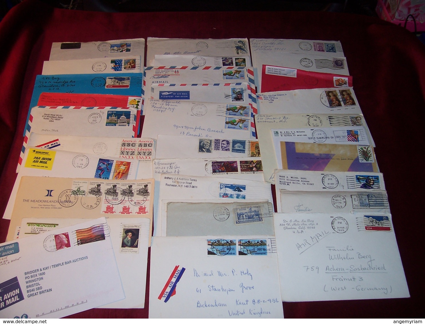 LOT DE + 400 LETTRES DES ETATS UNIS USA