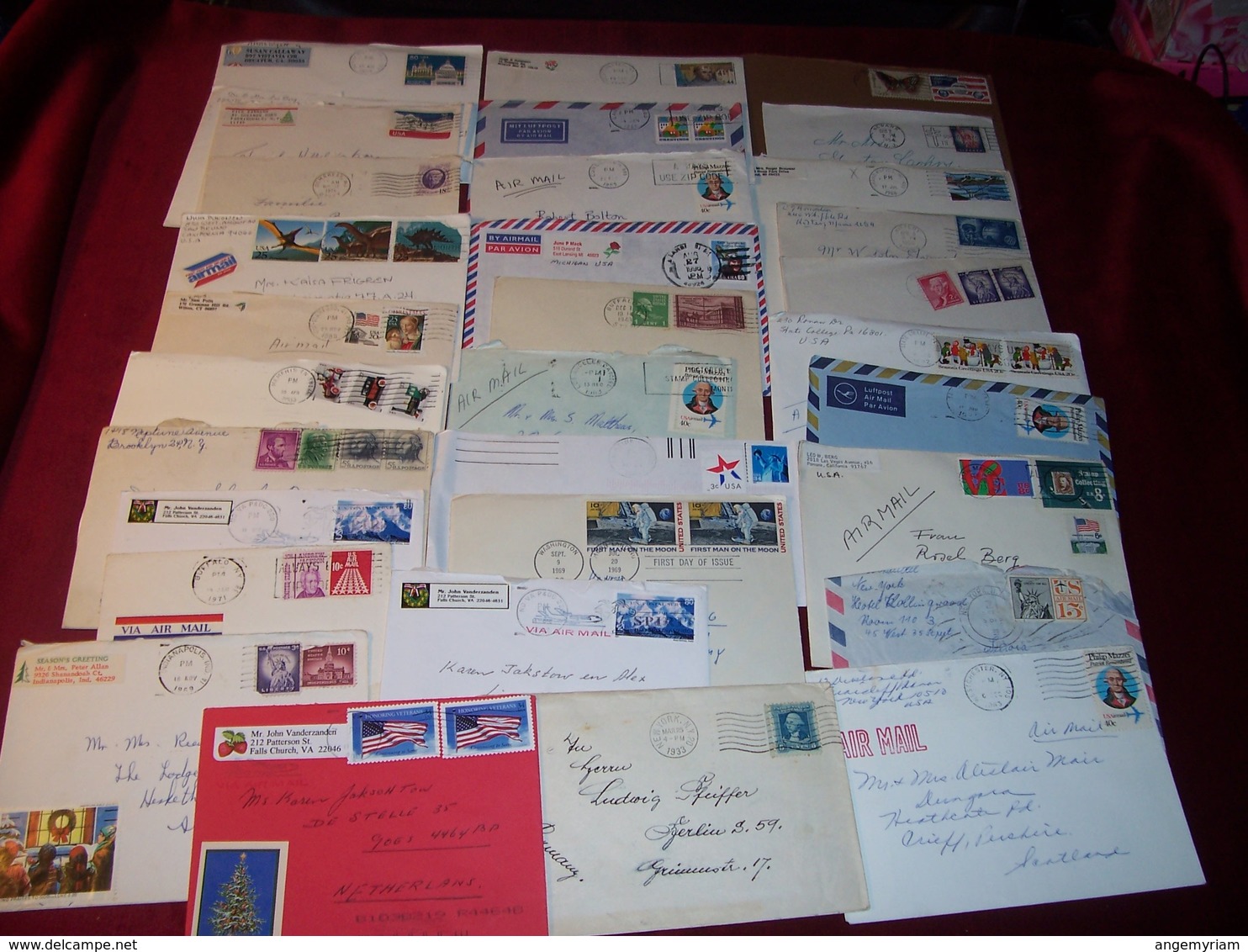 LOT DE + 400 LETTRES DES ETATS UNIS USA