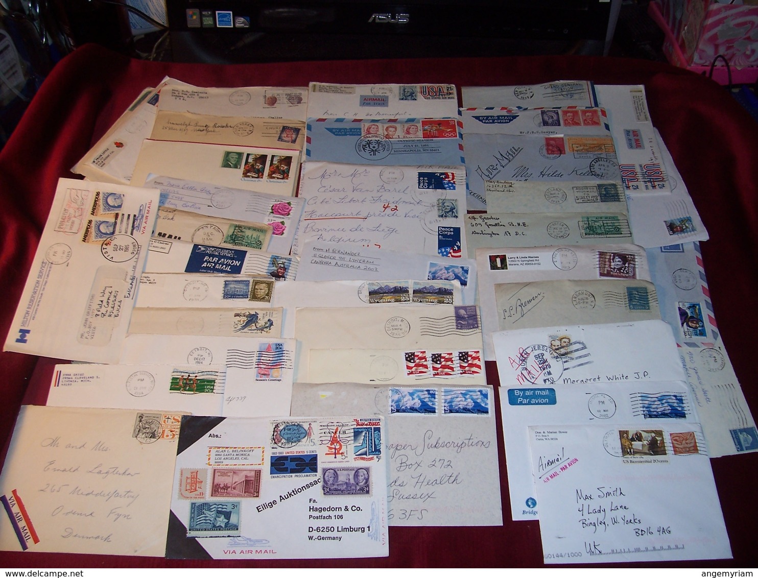 LOT DE + 400 LETTRES DES ETATS UNIS USA