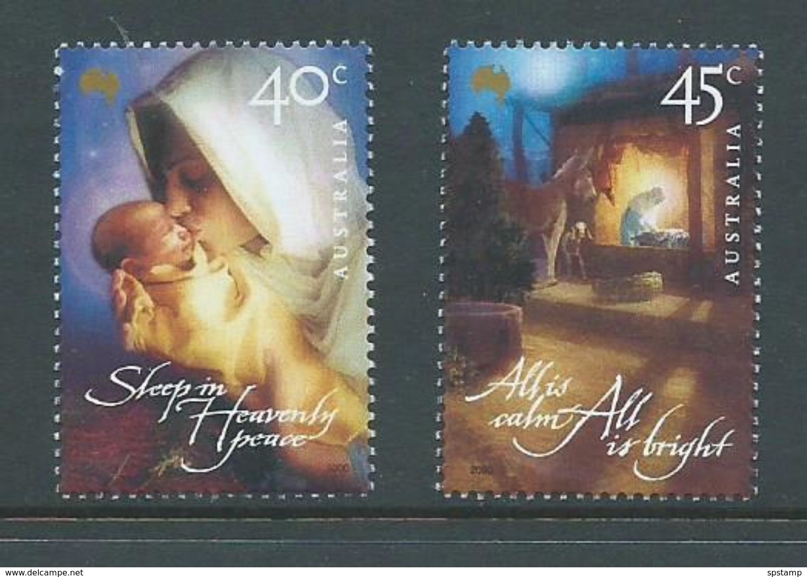 Australia 2000 Christmas Domestic Postal Rate Set 2 MNH - Mint Stamps